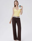 Lace Lined V Neck Y2k Tank Top-SUUKSESS-SUUKSESS