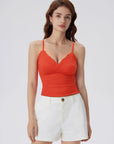 Lace Lined V Neck Y2k Tank Top-SUUKSESS-SUUKSESS