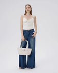 Lace Lined V Neck Y2k Tank Top-SUUKSESS-SUUKSESS