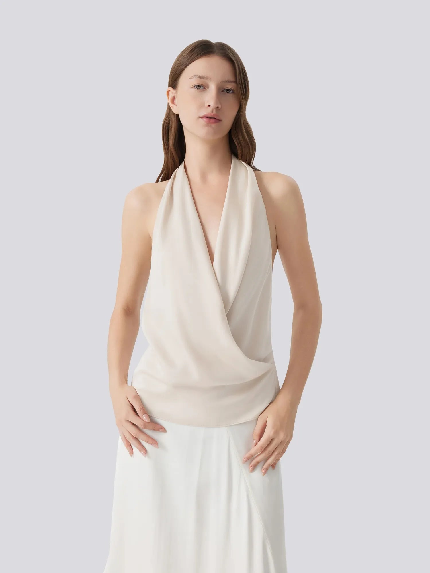 Silk Satin Sexy Backless Halter Top-SUUKSESS-Terra-XS-SUUKSESS