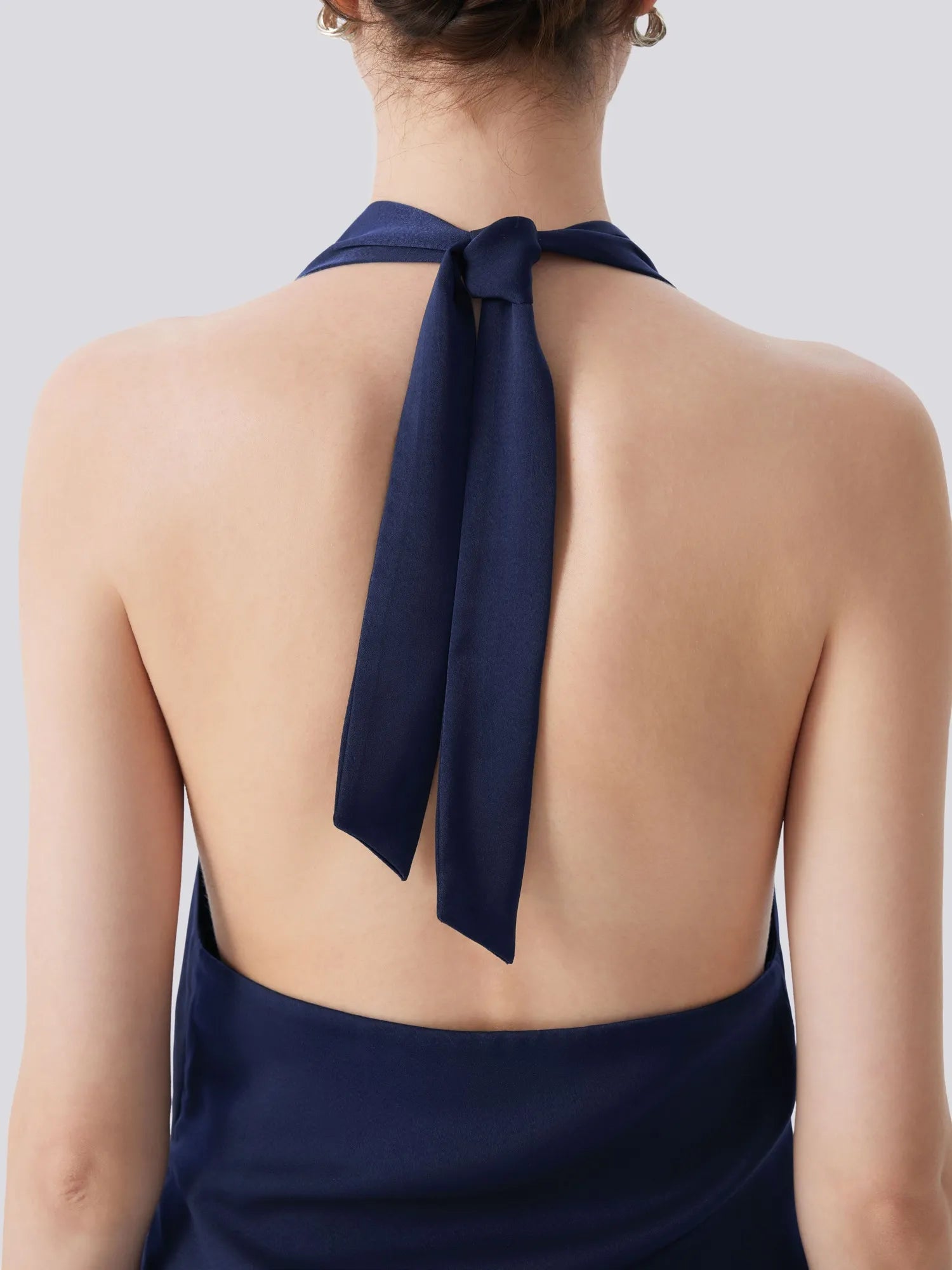Silk Satin Sexy Backless Halter Top-SUUKSESS-SUUKSESS