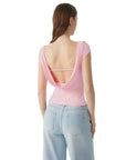 Boat Neck Cowl Backless Tops-SUUKSESS-SUUKSESS
