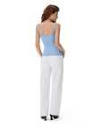 Cotton Rib Square Padded Tank Tops