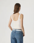 Square Neck Double Lined Backless Tank Top-SUUKSESS-SUUKSESS