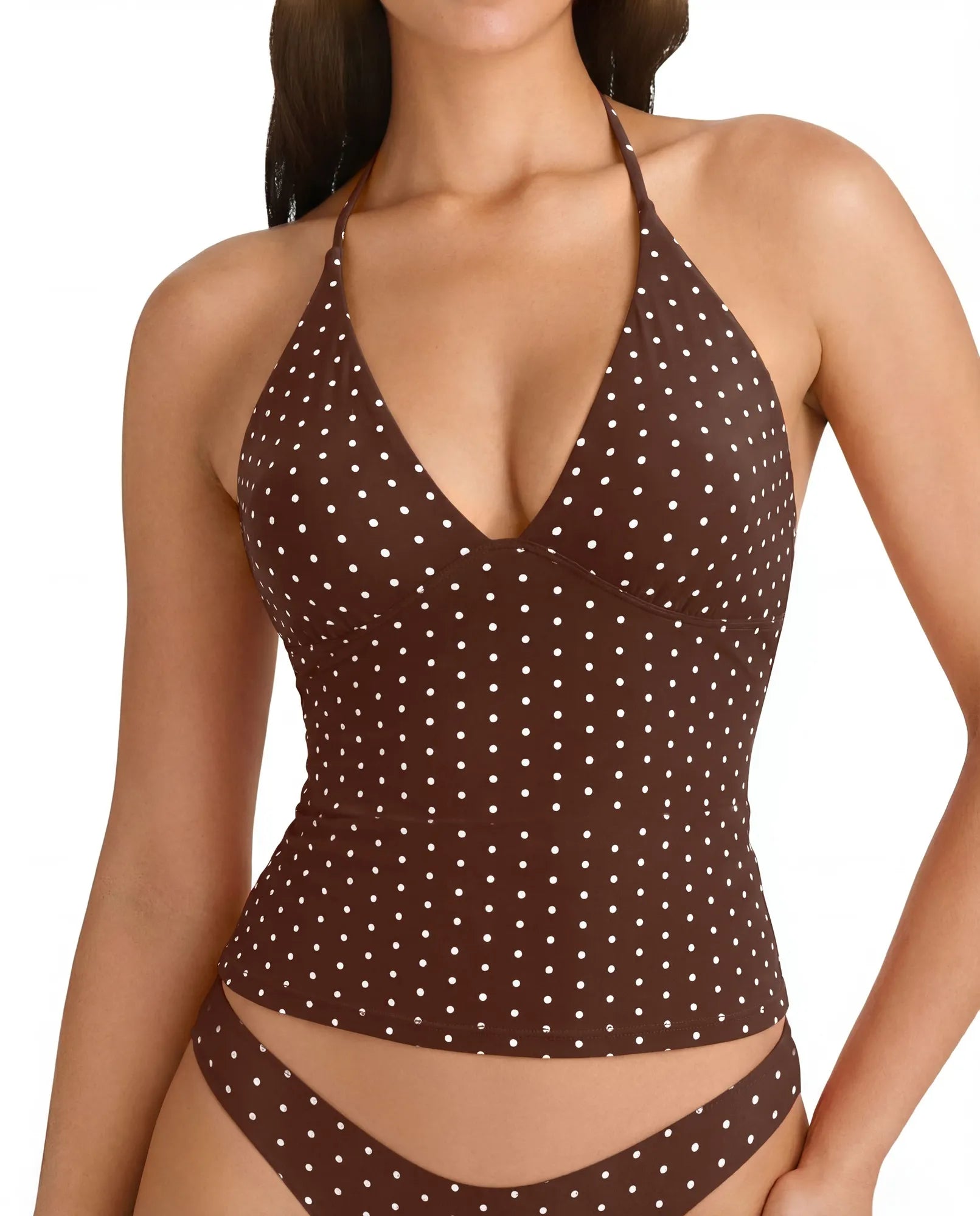 Halter V neck Tank Top