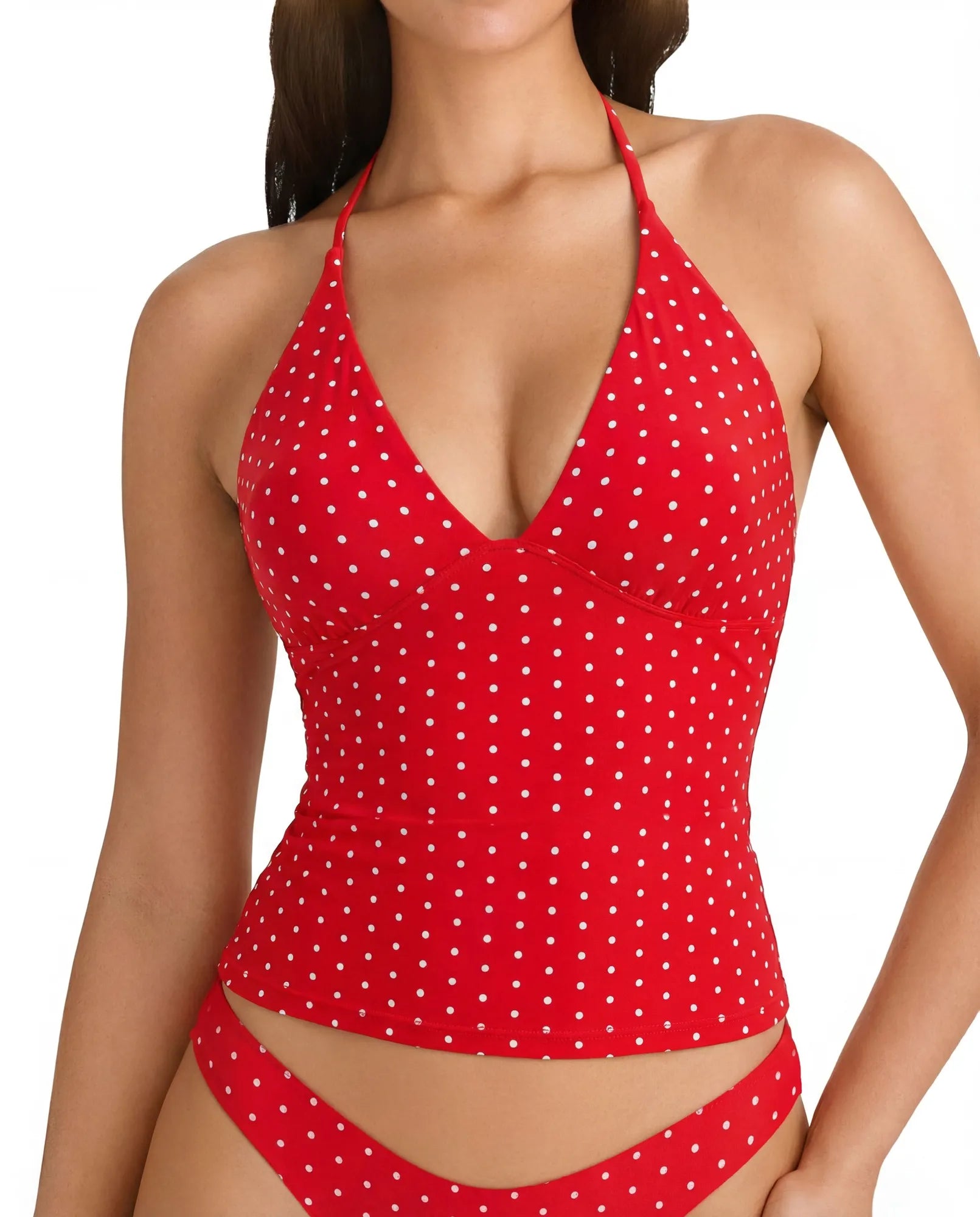 Halter V neck Tank Top