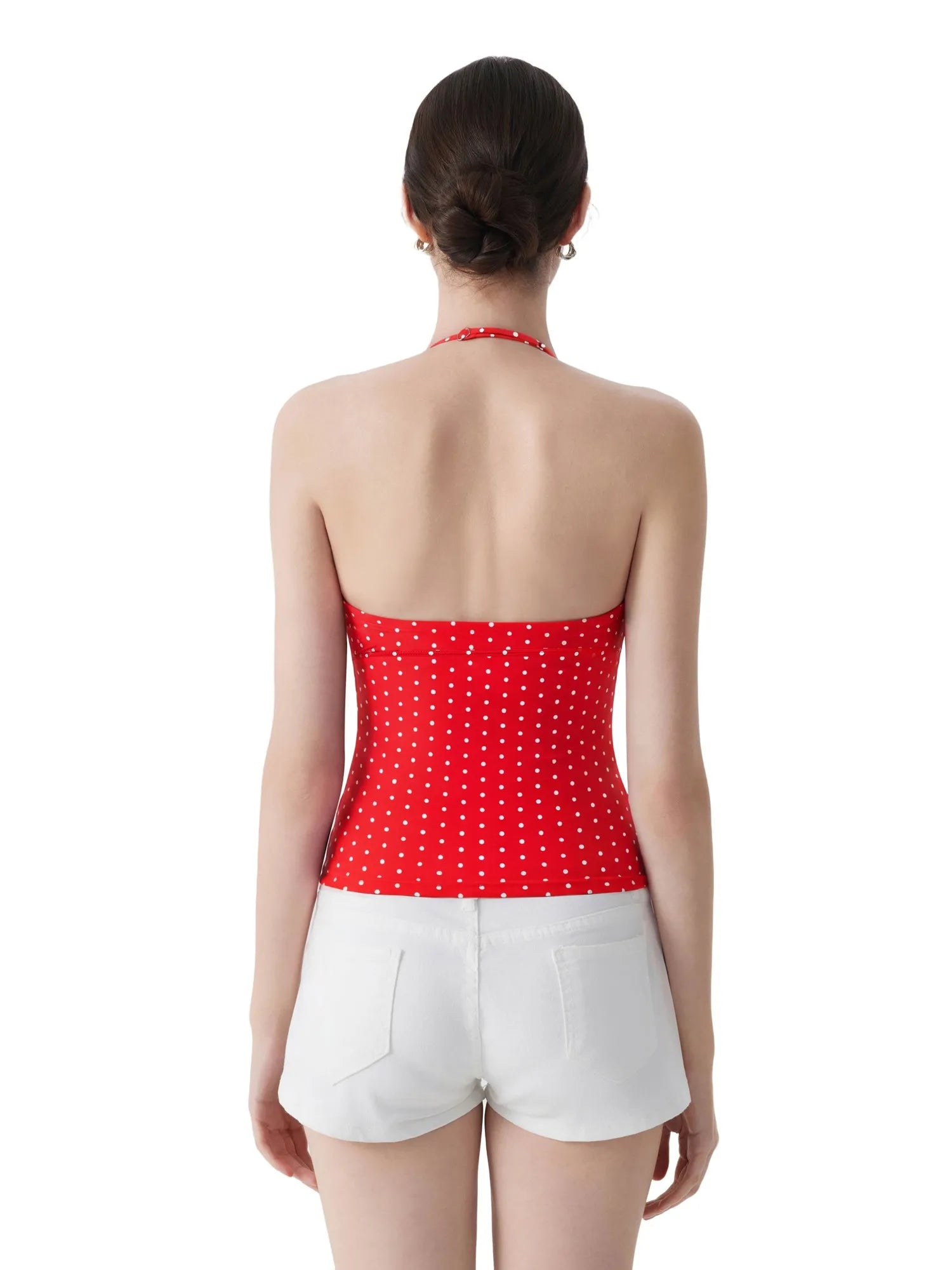 Halter V neck Tank Top