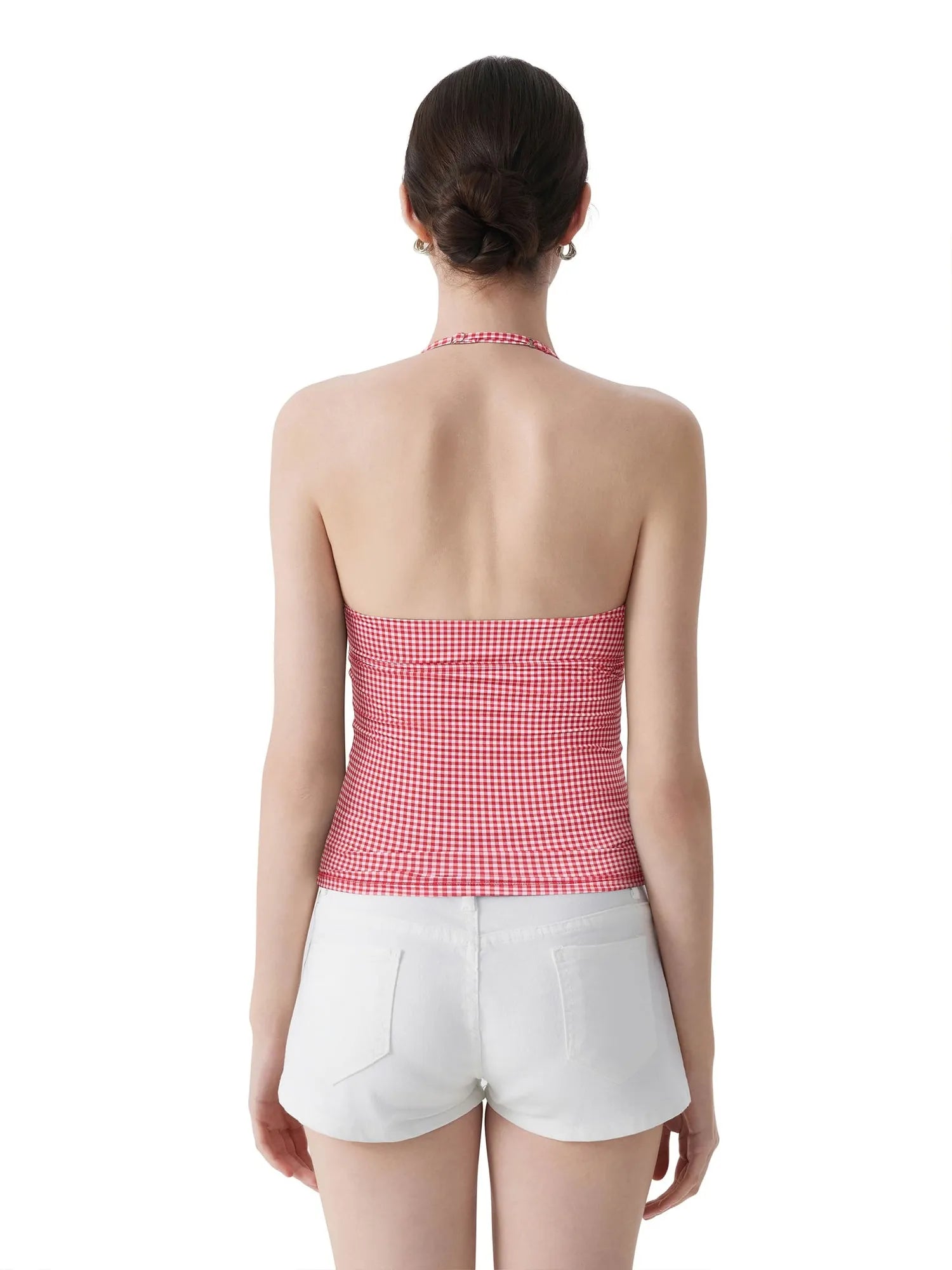 Halter V neck Tank Top