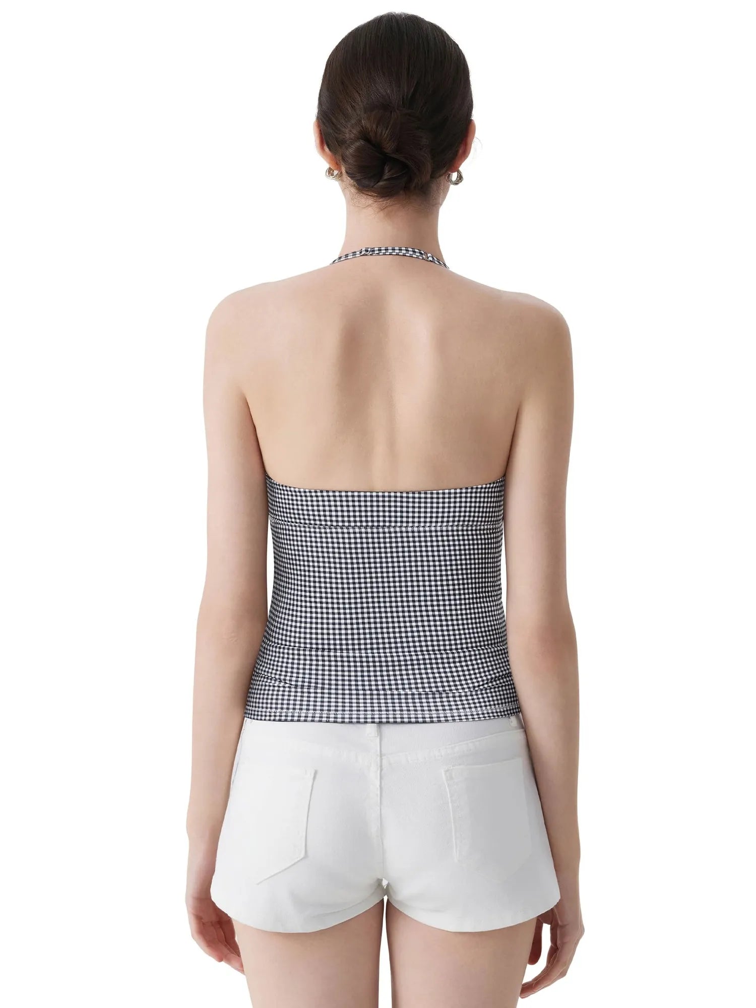Halter V neck Tank Top