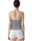 Halter V neck Tank Top