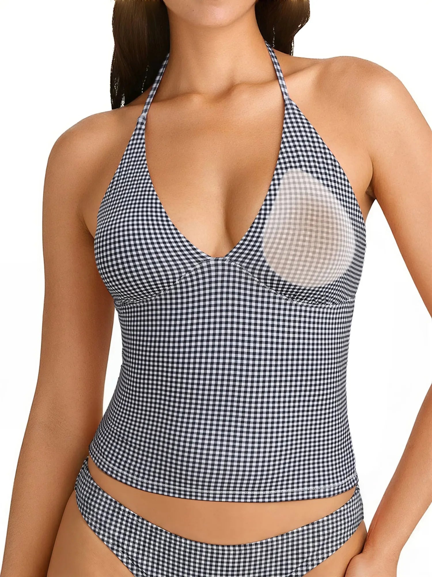 Halter V neck Tank Top