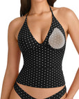 Halter V neck Tank Top