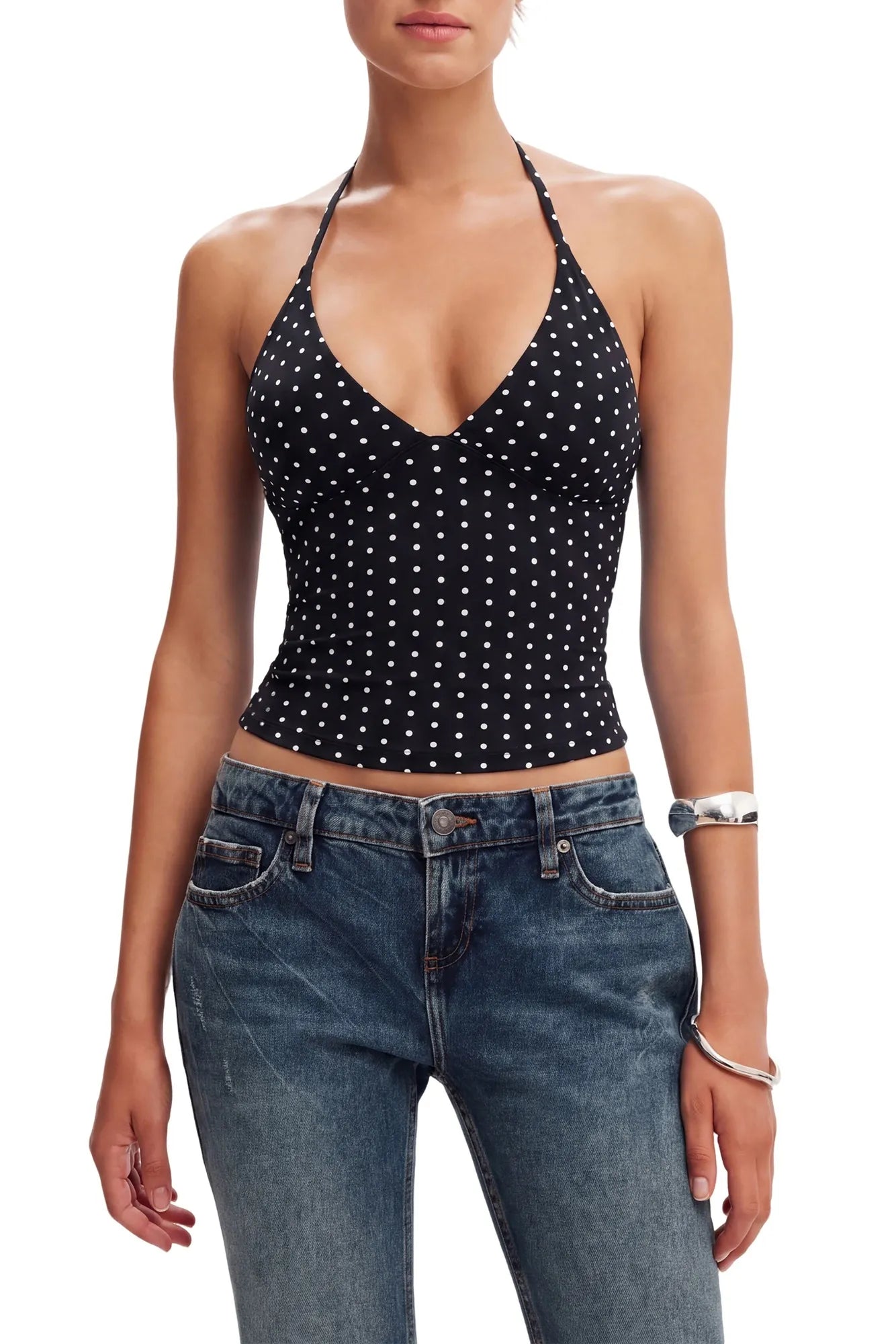 Halter V neck Tank Top