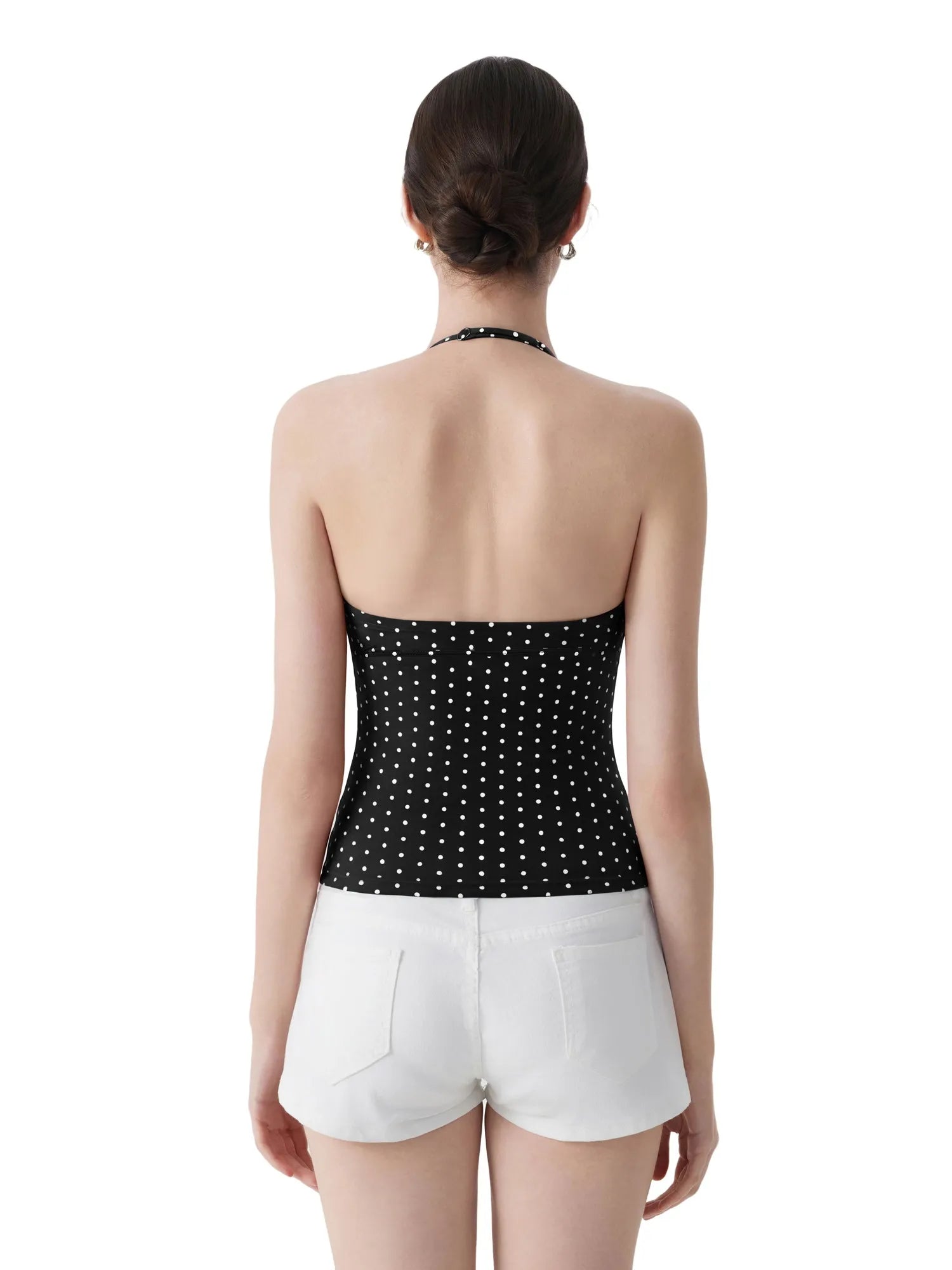 Halter V neck Tank Top