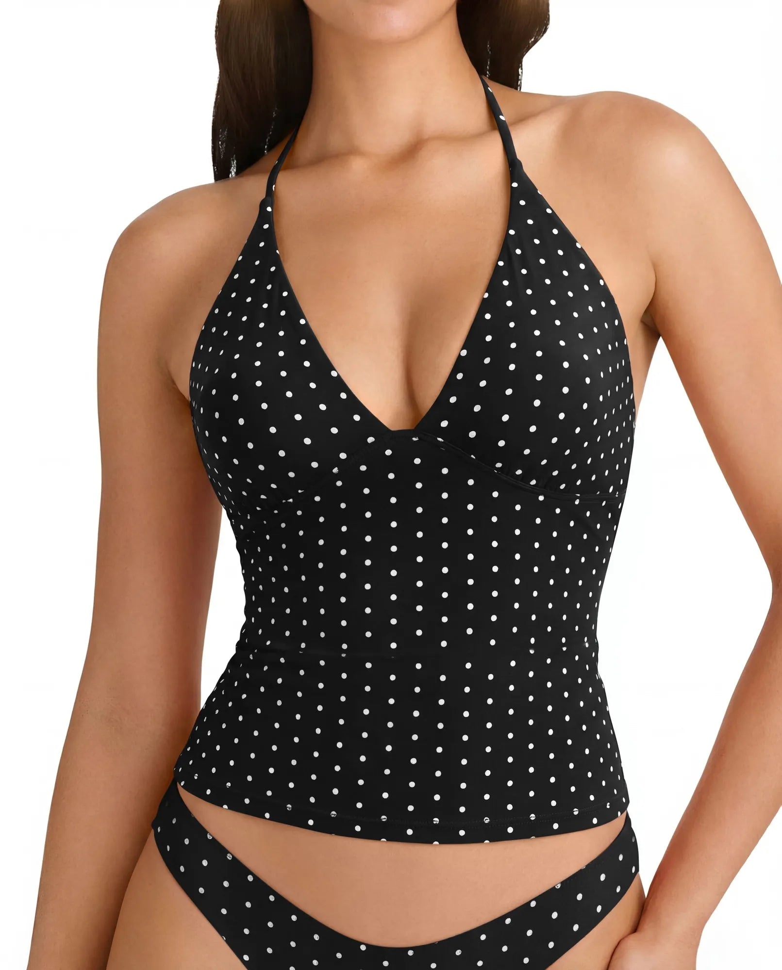 Halter V neck Tank Top