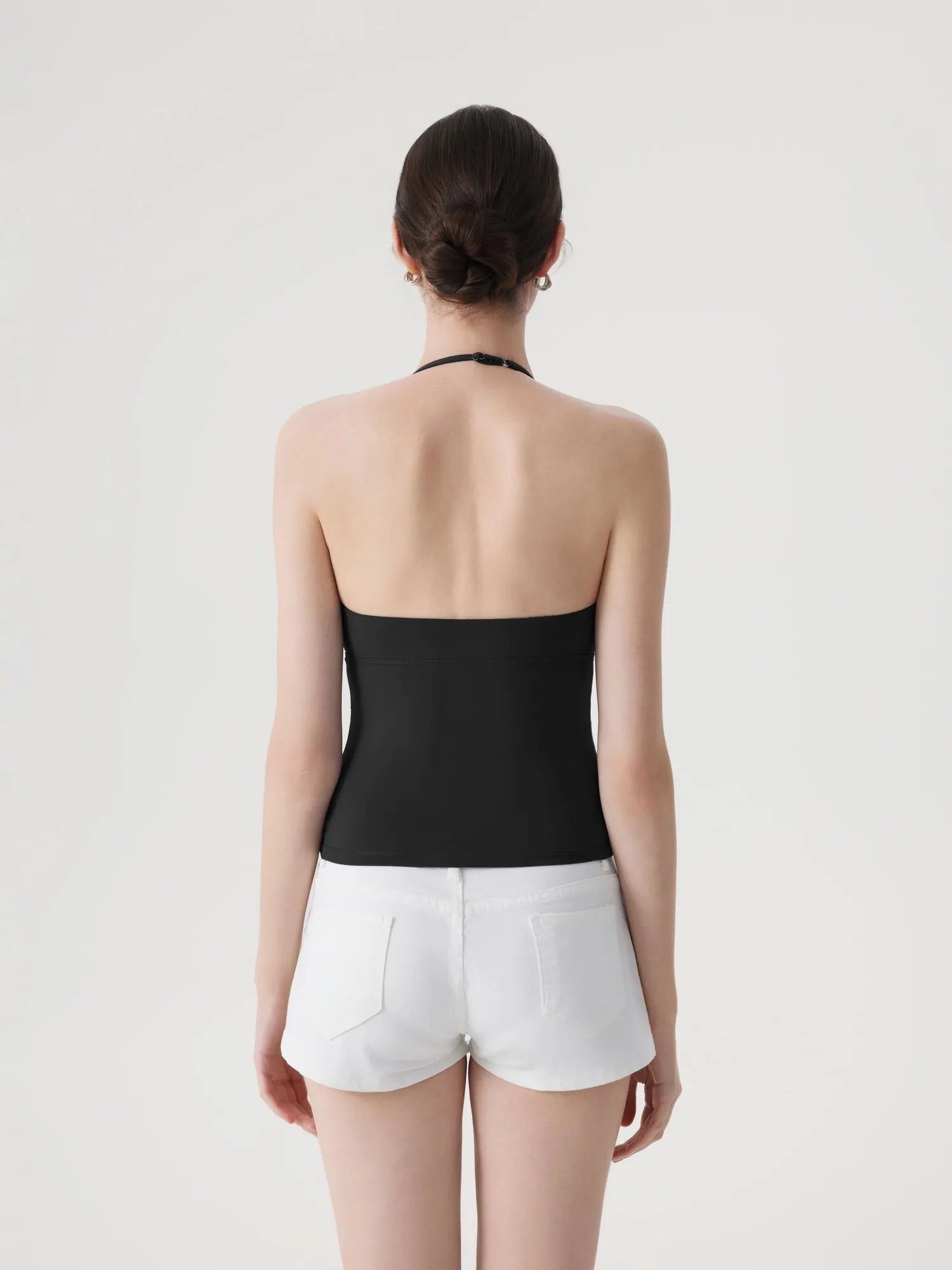 Halter V neck Tank Top-SUUKSESS-SUUKSESS