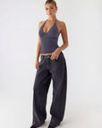 Halter V neck Tank Top