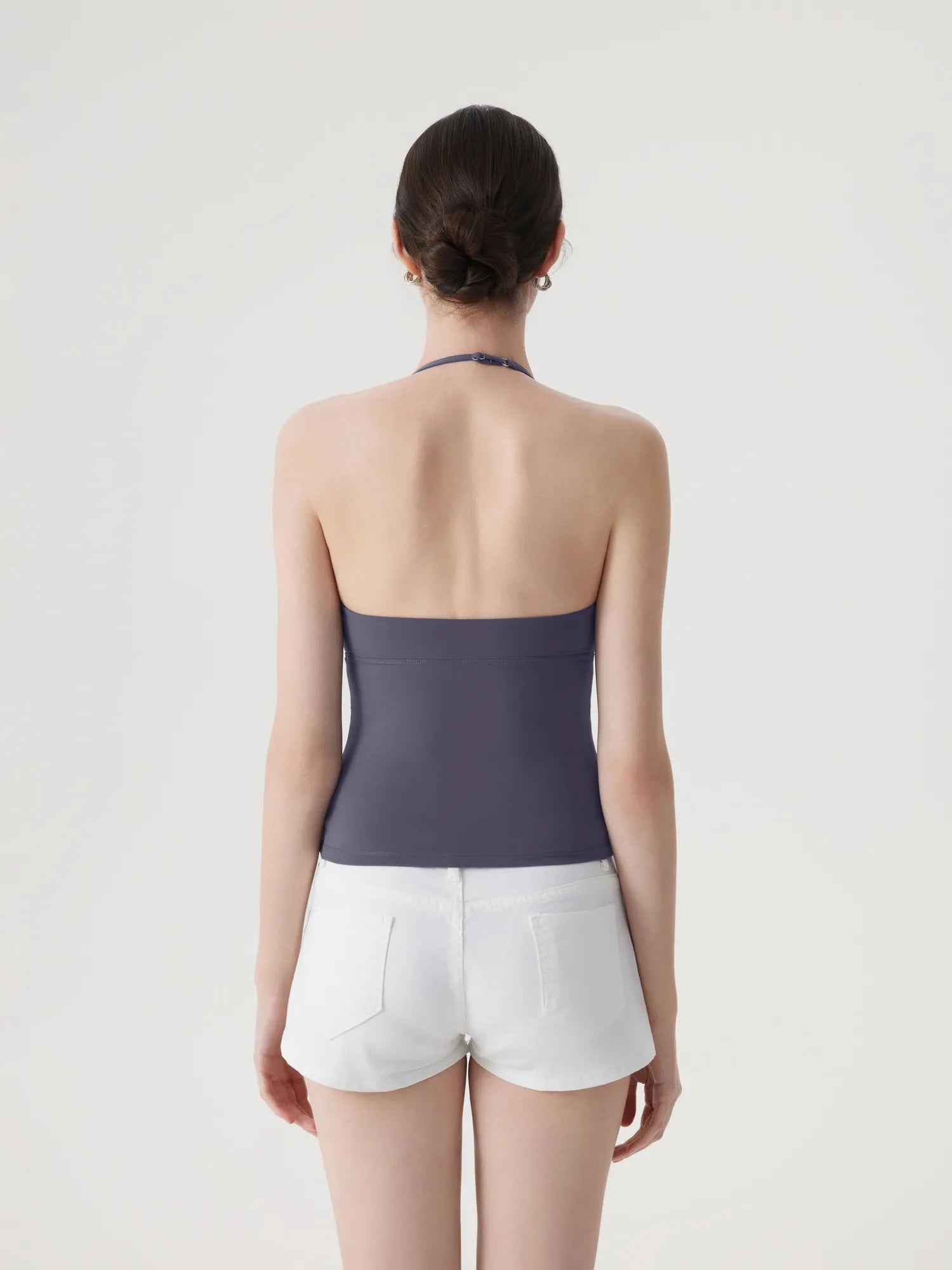 Halter V neck Tank Top-SUUKSESS-SUUKSESS