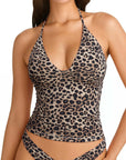 Halter V neck Tank Top