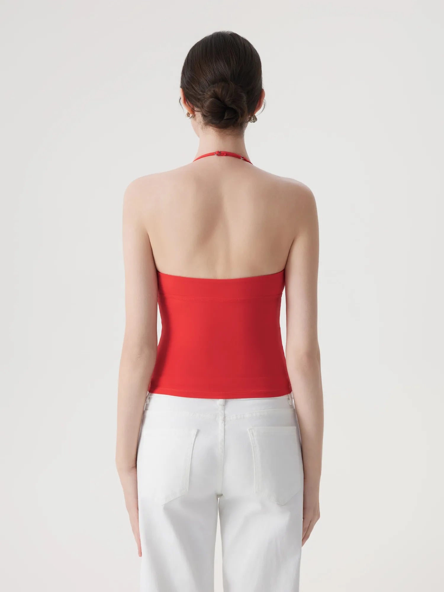 Halter V neck Tank Top-SUUKSESS-SUUKSESS