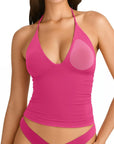 Halter V neck Tank Top