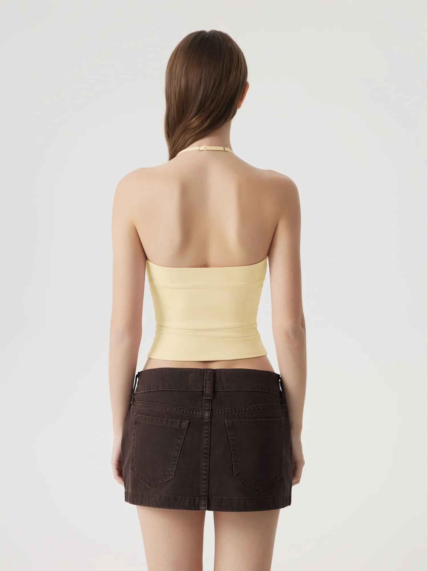 Halter V neck Tank Top-SUUKSESS-SUUKSESS