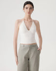 Halter V neck Tank Top-SUUKSESS-SUUKSESS