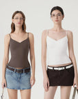 Halter V neck Tank Top-SUUKSESS-SUUKSESS