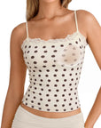Double Lined Lace Cami Tank Top