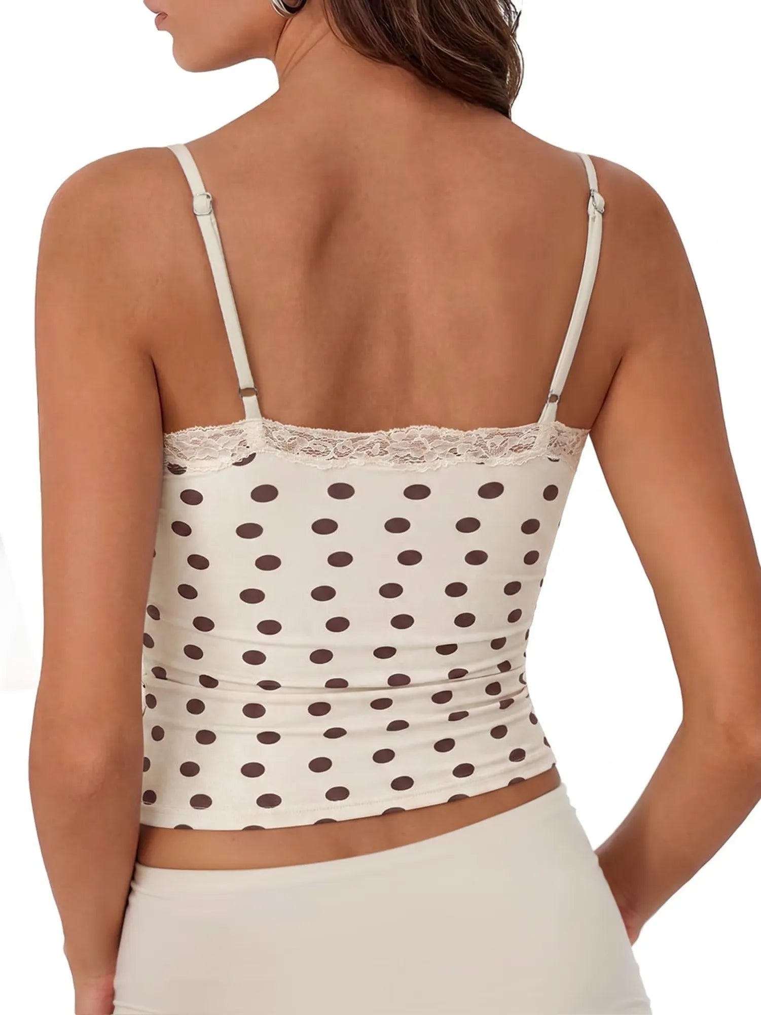 Double Lined Lace Cami Tank Top