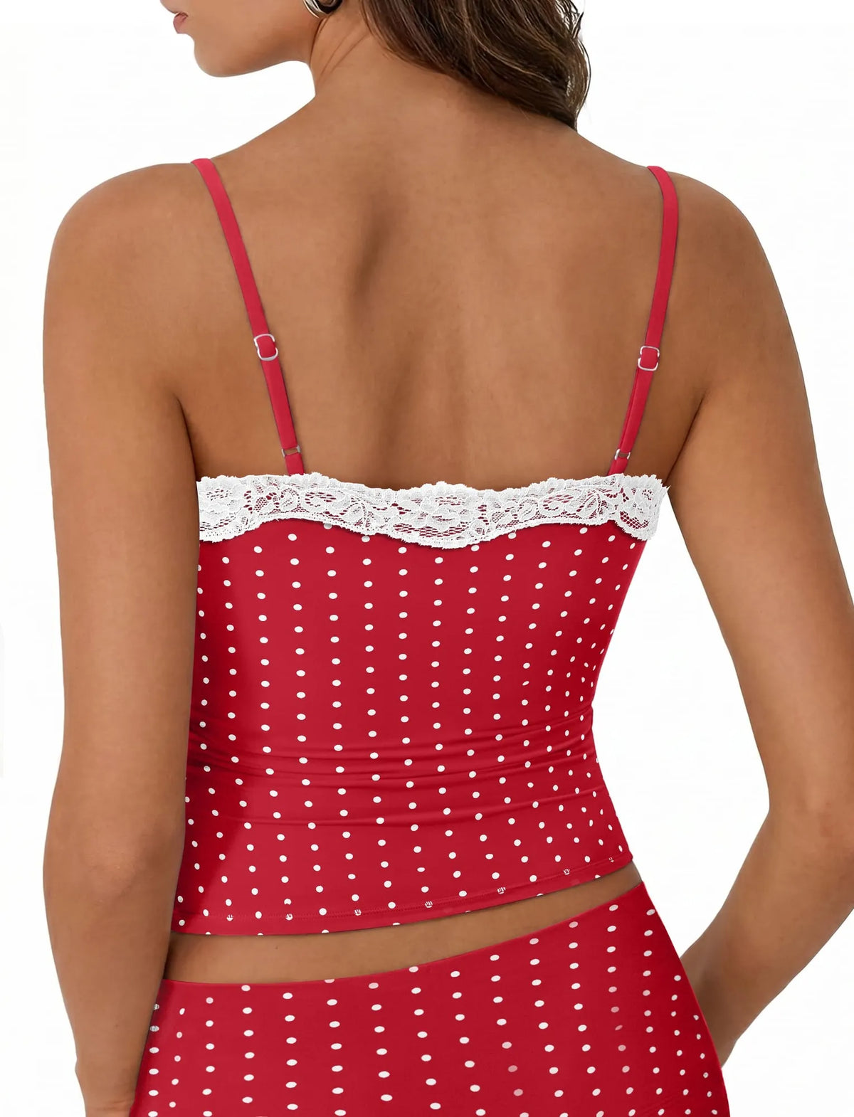 Double Lined Lace Cami Tank Top