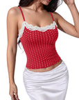 Double Lined Lace Cami Tank Top