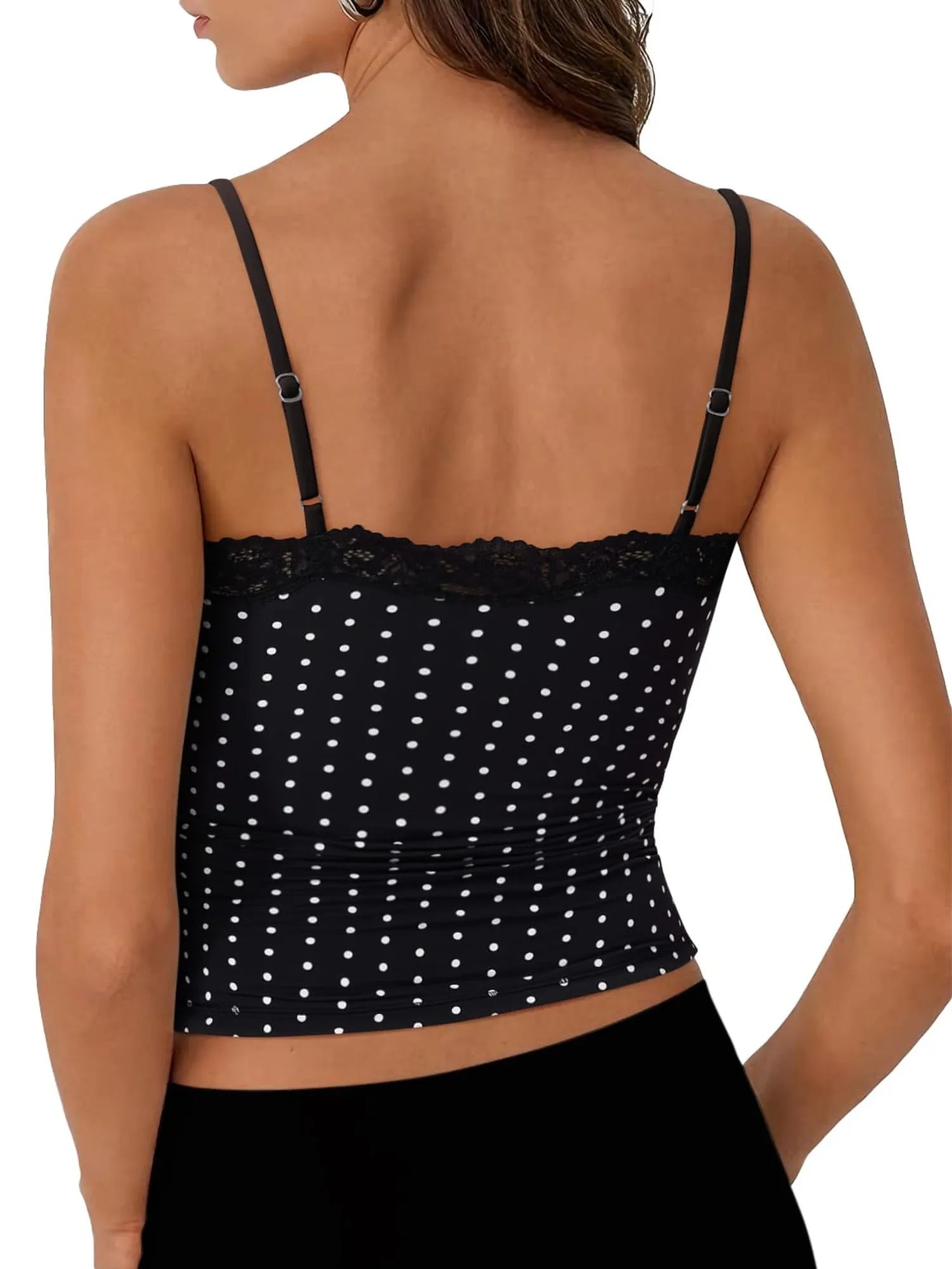 Double Lined Lace Cami Tank Top