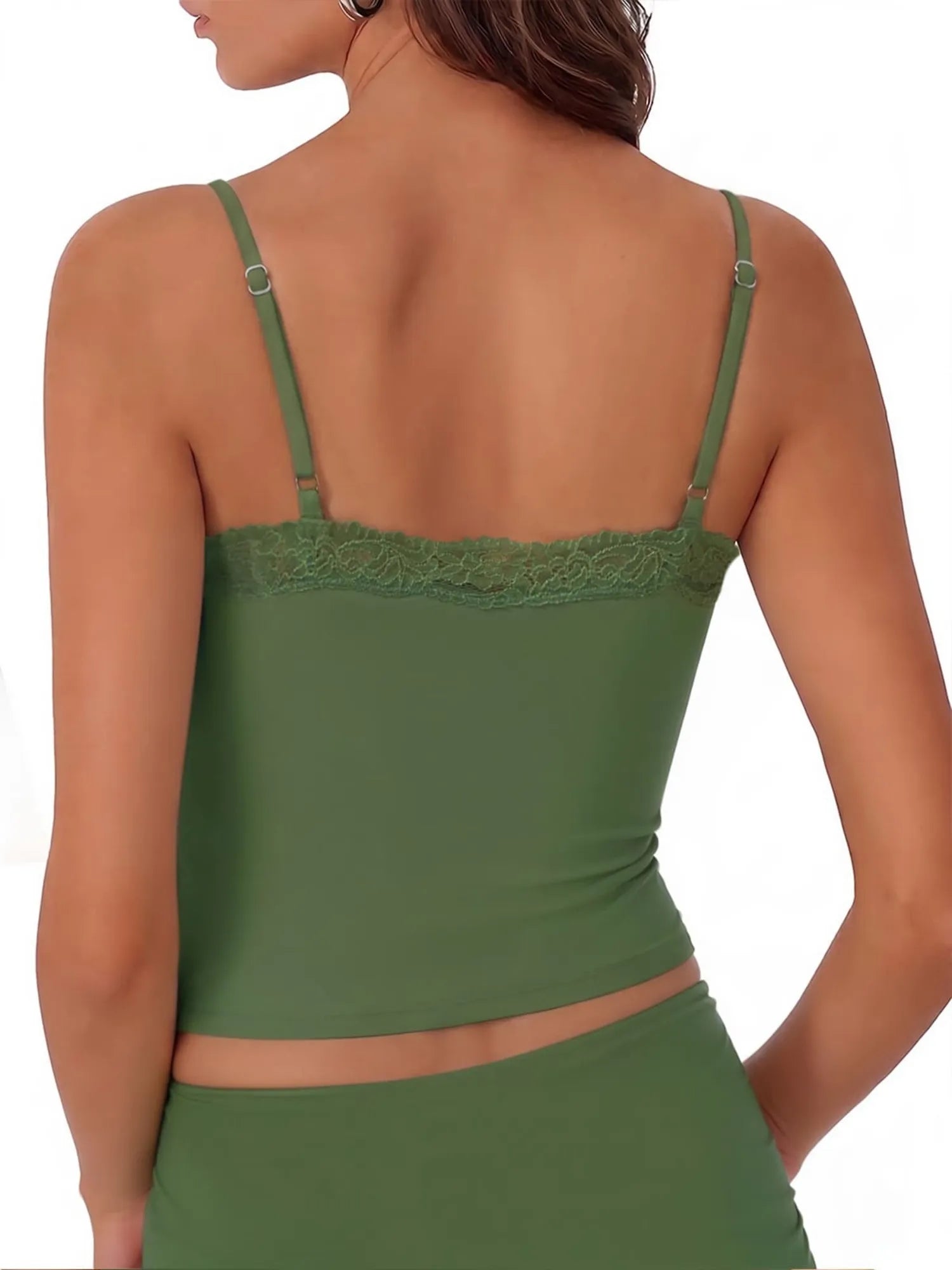 Double Lined Lace Cami Tank Top