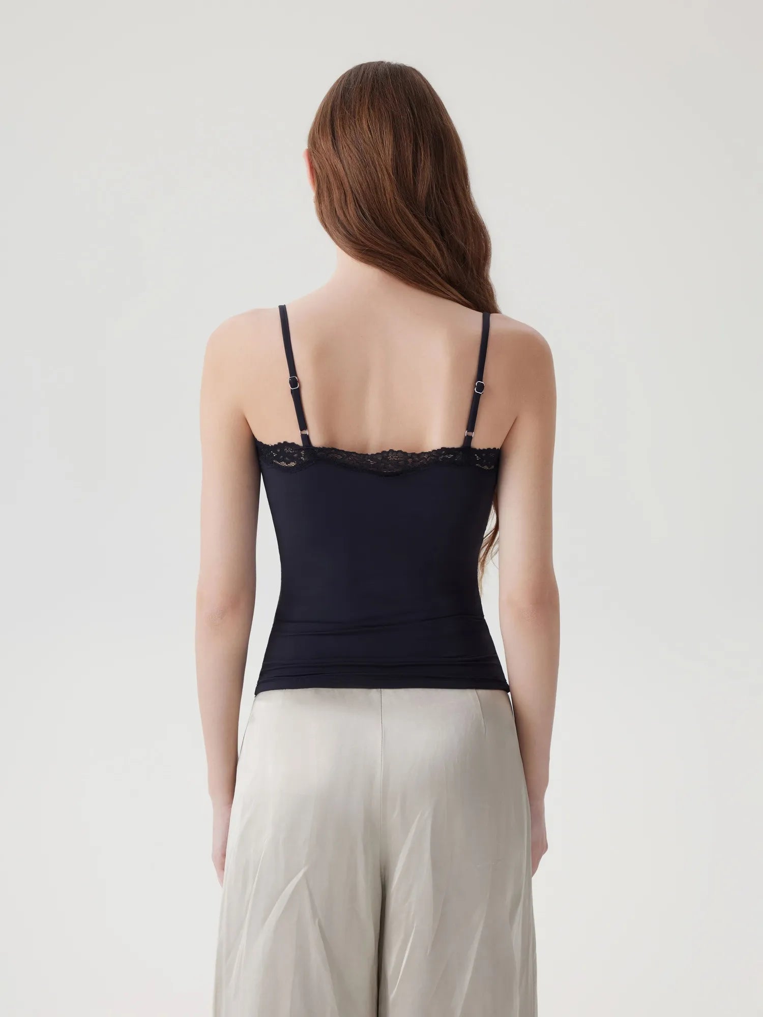 Double Lined Lace Cami Tank Top-SUUKSESS-SUUKSESS