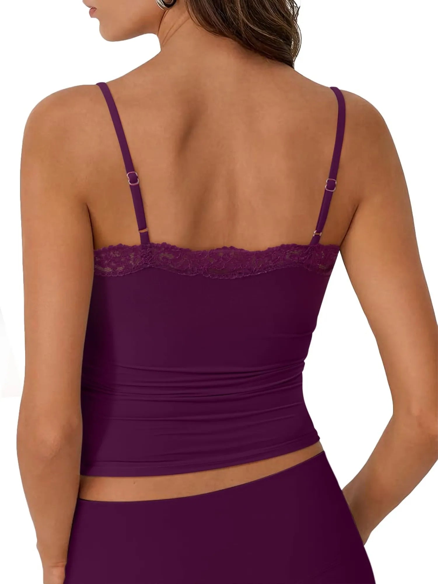 Double Lined Lace Cami Tank Top