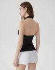 Halter Backless High Neck Tank Tops-SUUKSESS-SUUKSESS