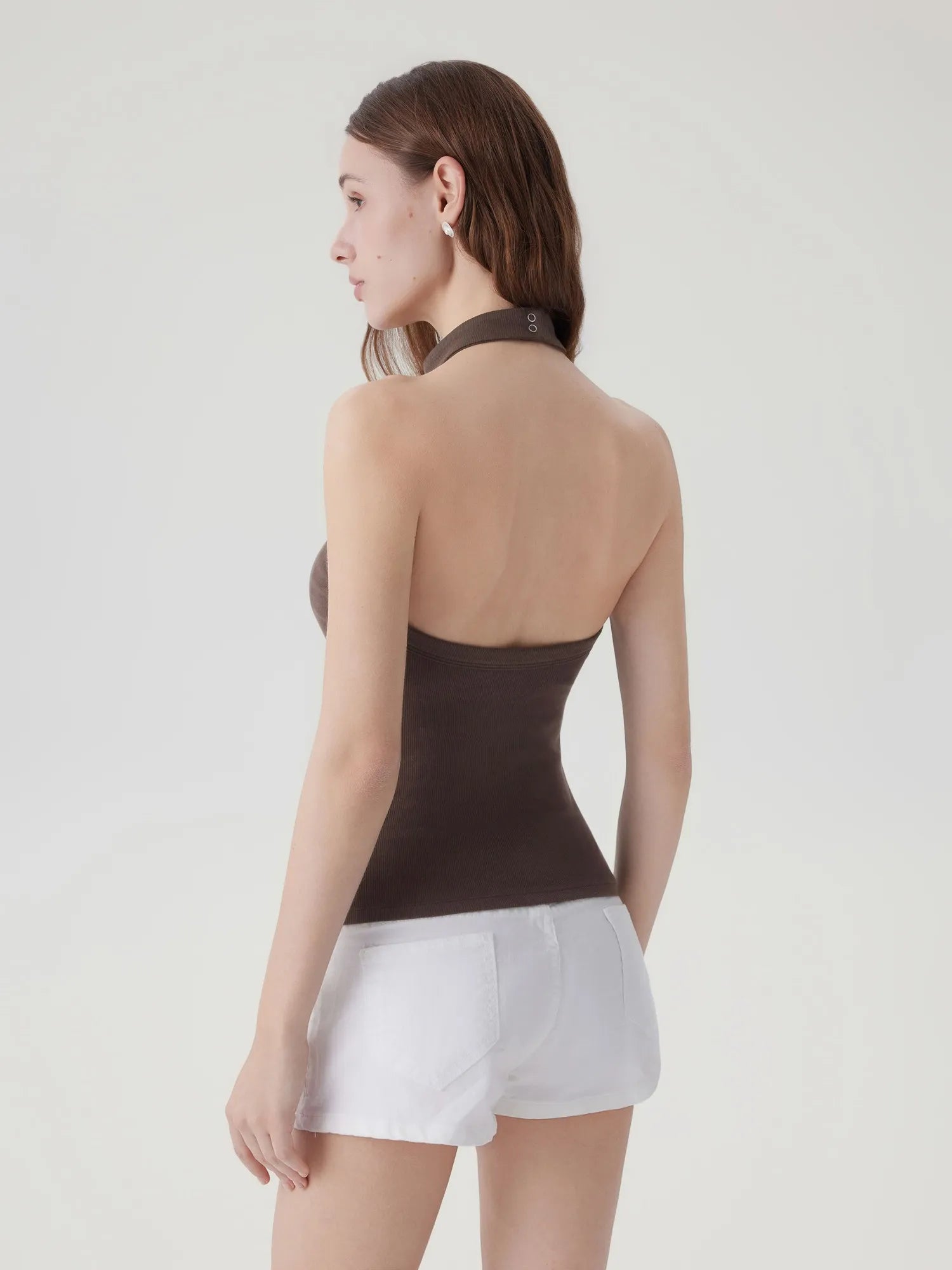 Halter Backless High Neck Tank Tops-SUUKSESS-SUUKSESS