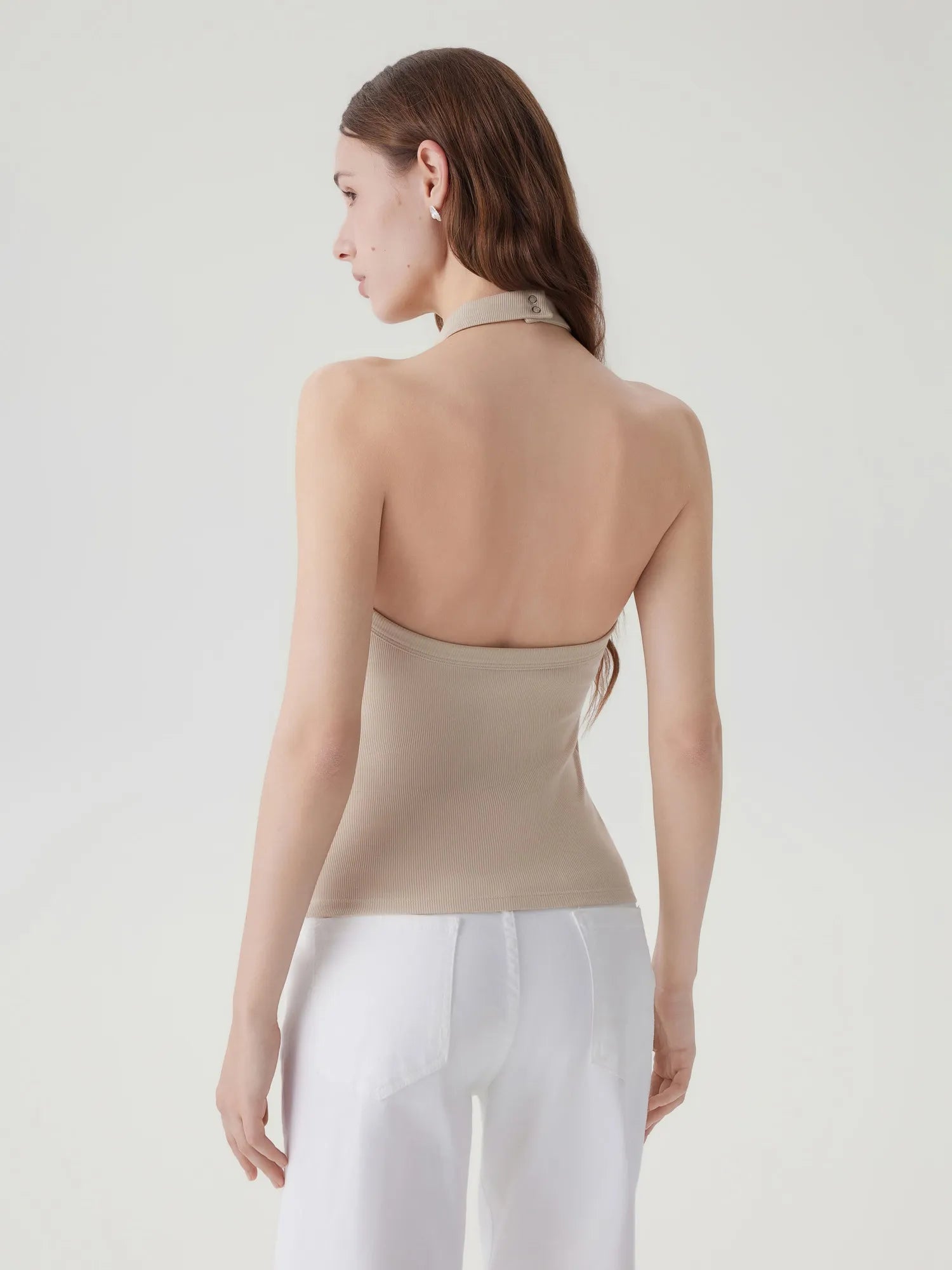 Halter Backless High Neck Tank Tops-SUUKSESS-SUUKSESS