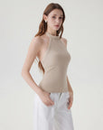 Halter Backless High Neck Tank Tops-SUUKSESS-SUUKSESS