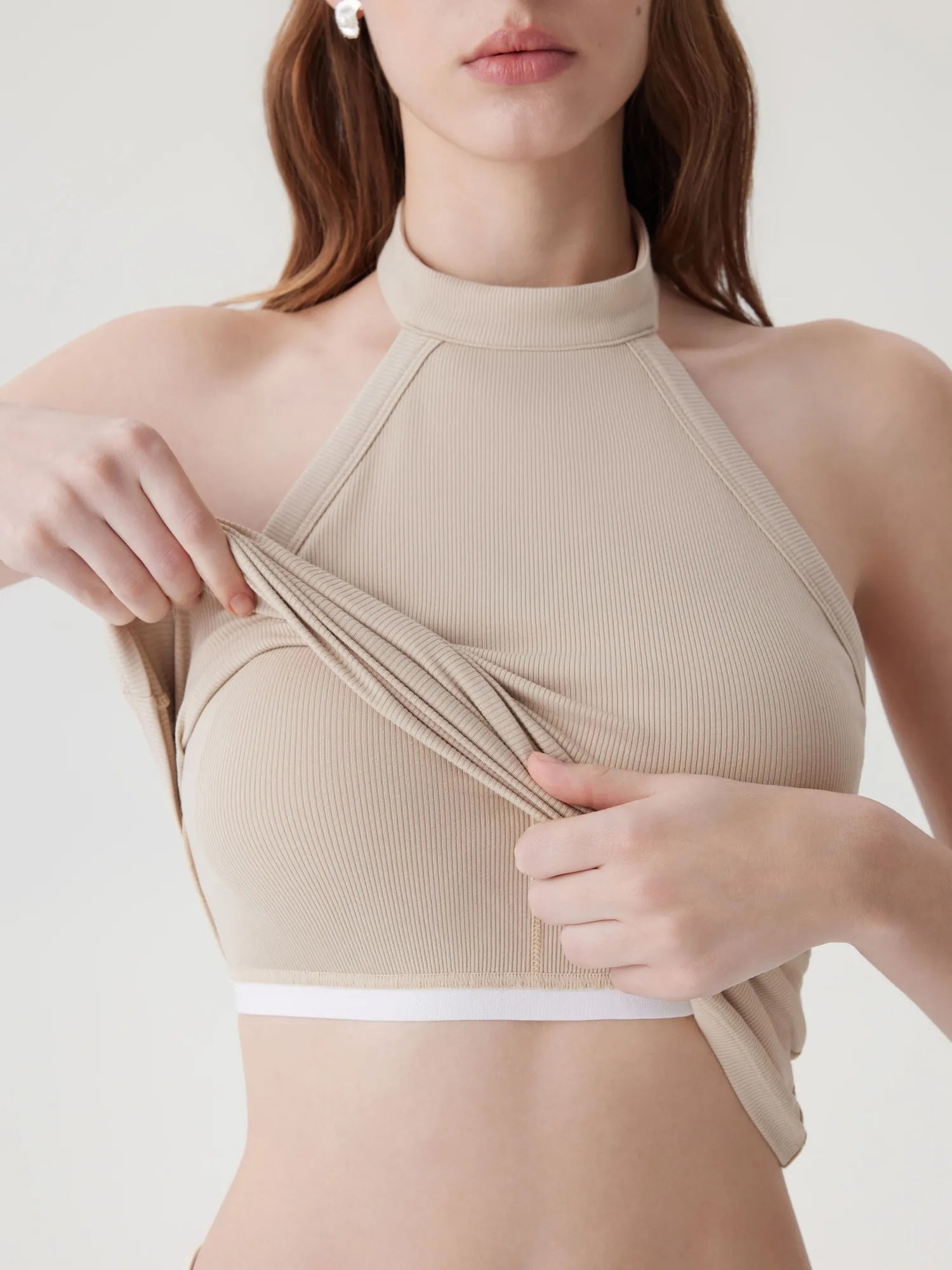 Halter Backless High Neck Tank Tops-SUUKSESS-SUUKSESS