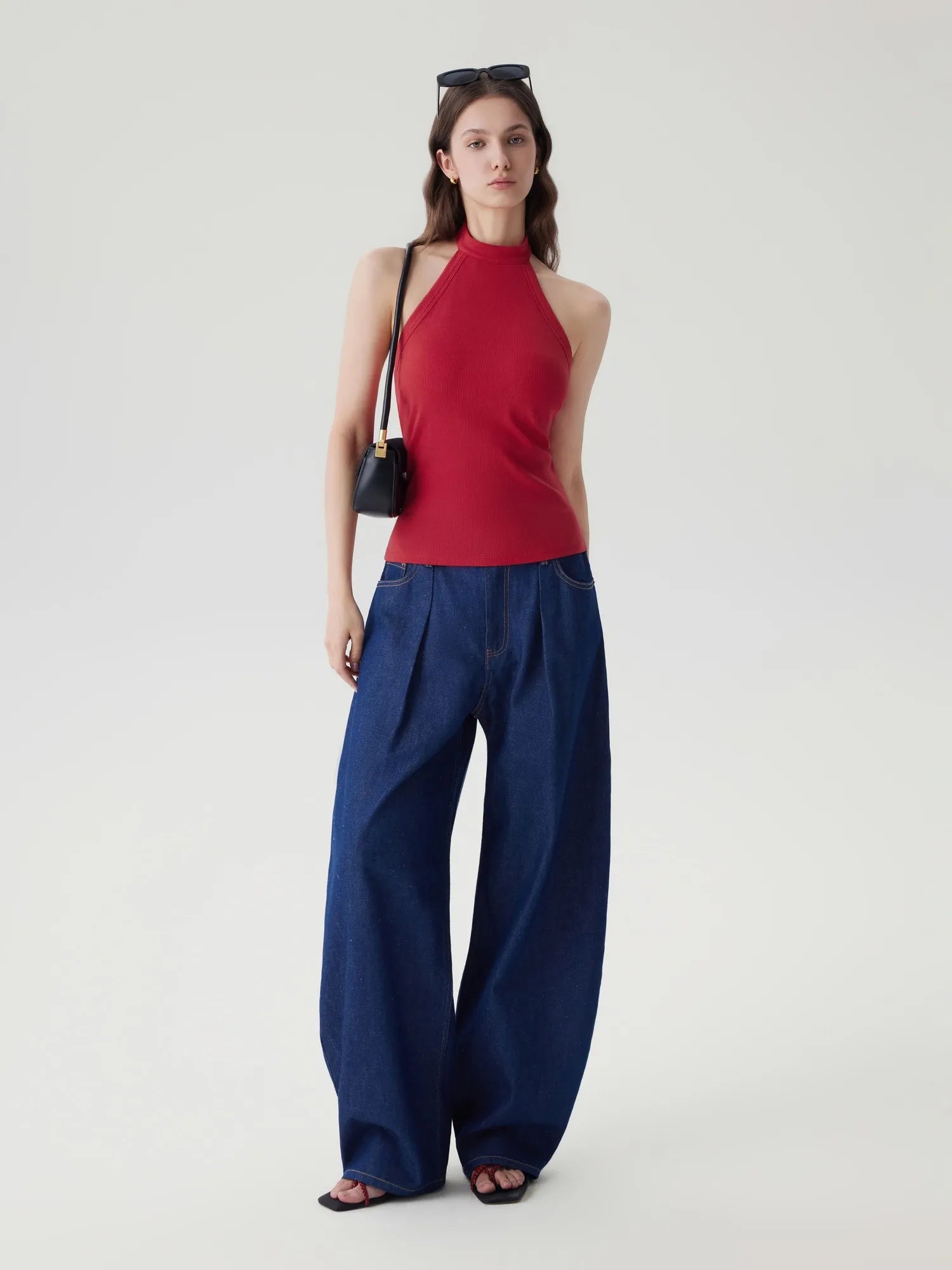 Halter Backless High Neck Tank Tops-SUUKSESS-SUUKSESS