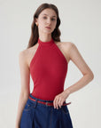Halter Backless High Neck Tank Tops-SUUKSESS-SUUKSESS