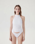 Halter Backless High Neck Tank Tops-SUUKSESS-White-XS-SUUKSESS