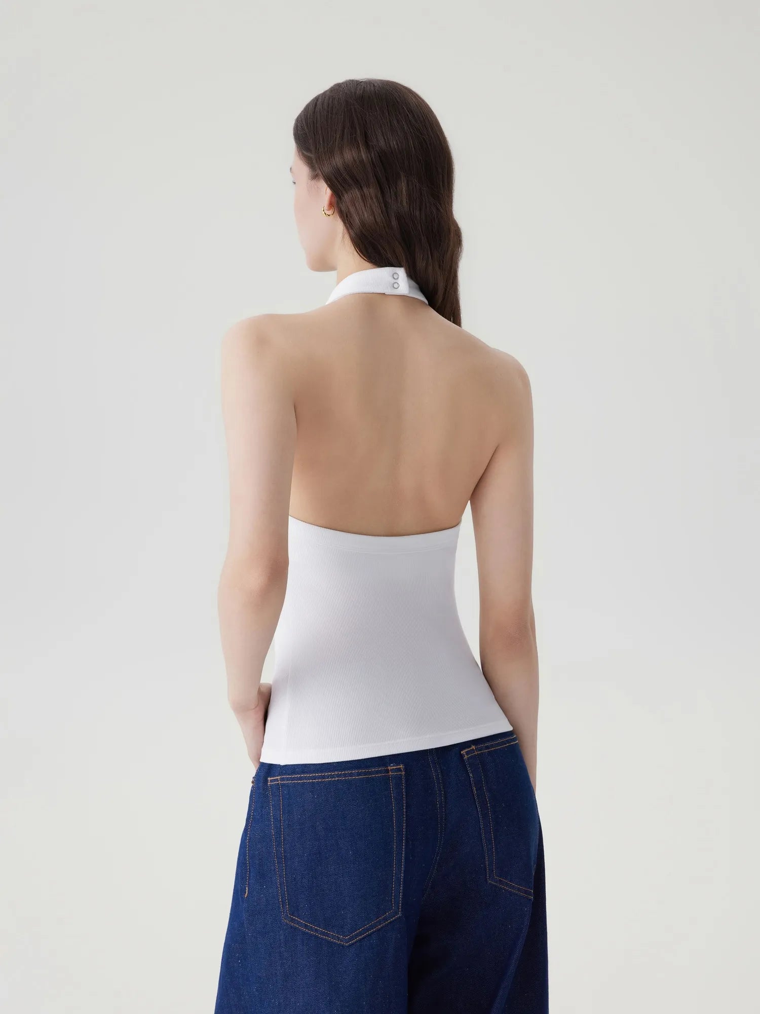 Halter Backless High Neck Tank Tops-SUUKSESS-SUUKSESS
