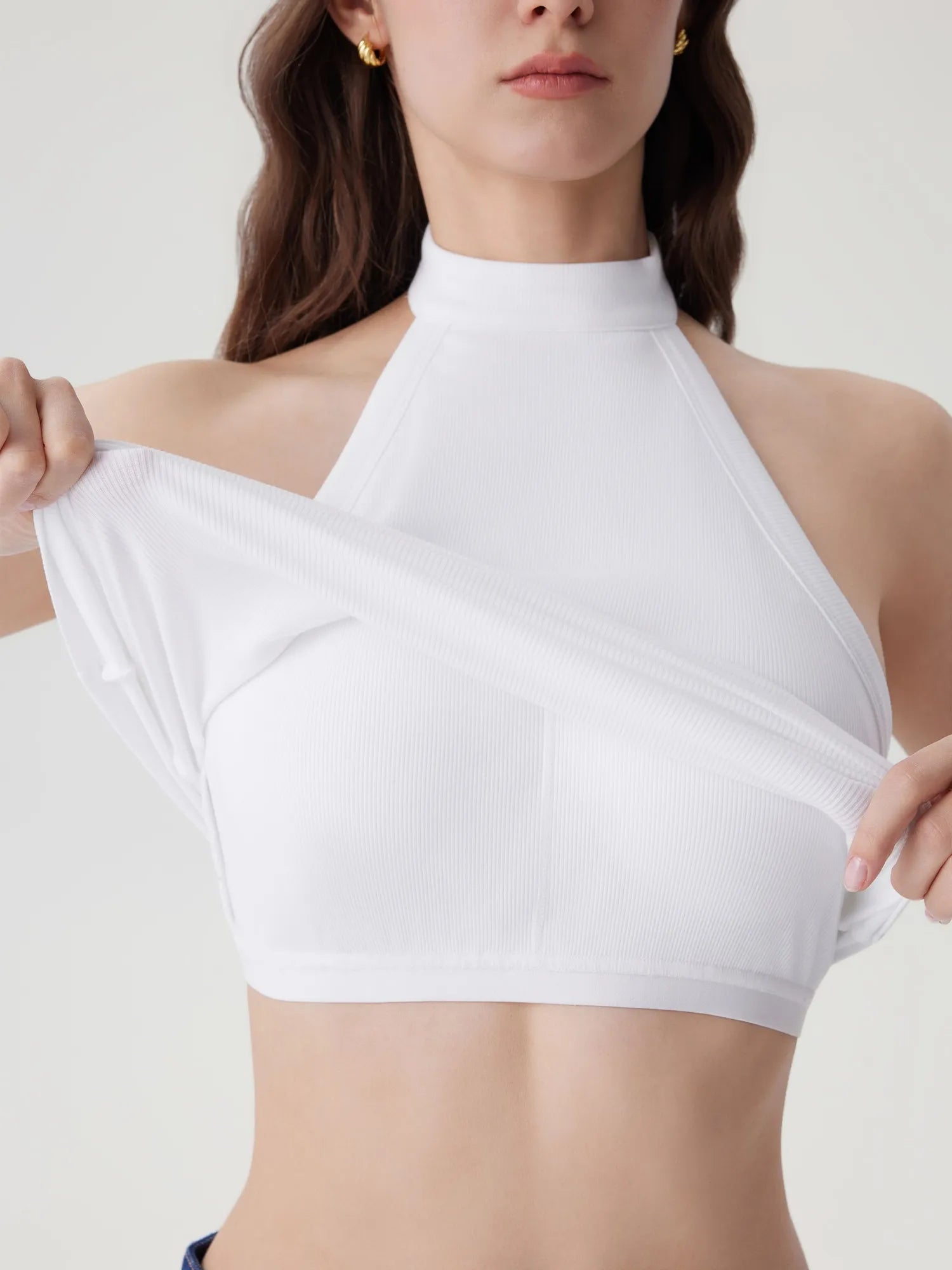 Halter Backless High Neck Tank Tops-SUUKSESS-SUUKSESS