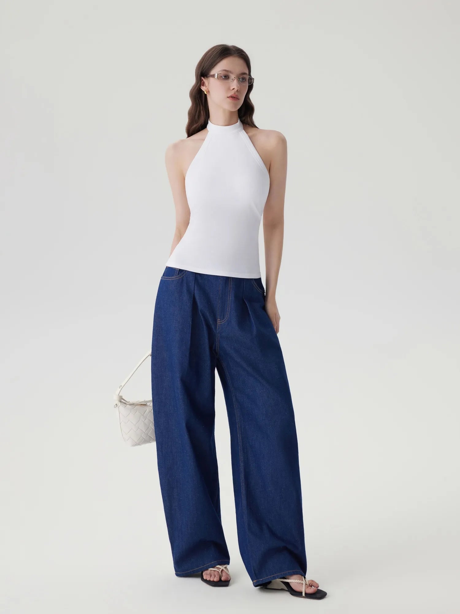 Halter Backless High Neck Tank Tops-SUUKSESS-SUUKSESS