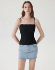 Lace Double Lined Y2K Tank Tops-SUUKSESS-Black-XS-SUUKSESS