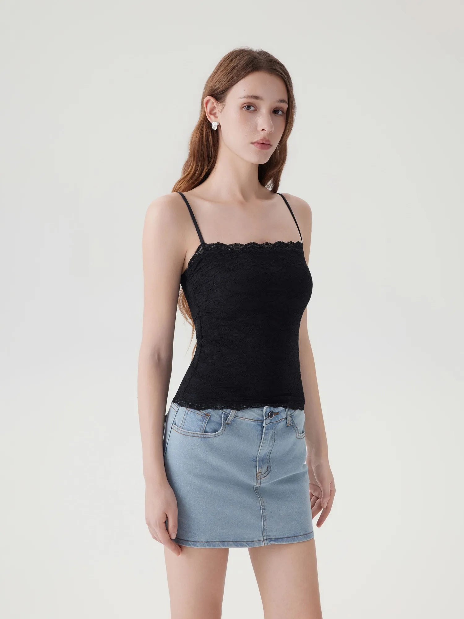 Lace Double Lined Y2K Tank Tops-SUUKSESS-SUUKSESS