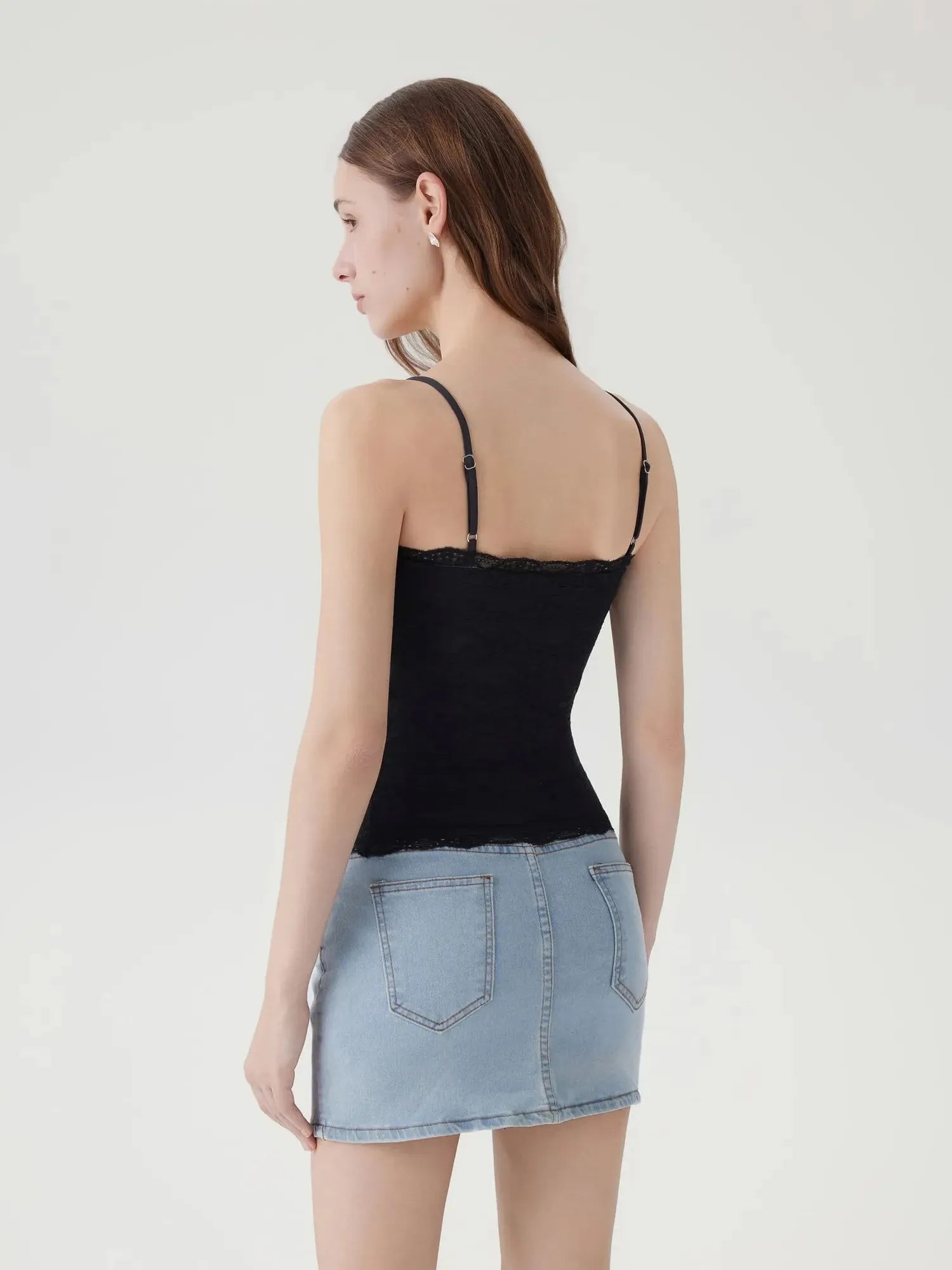 Lace Double Lined Y2K Tank Tops-SUUKSESS-SUUKSESS